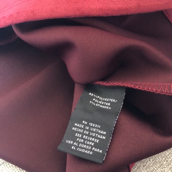 Ronni Nicole suede look short sleeve shift dress with gold back zipper; size 14 - Picture 7 of 8